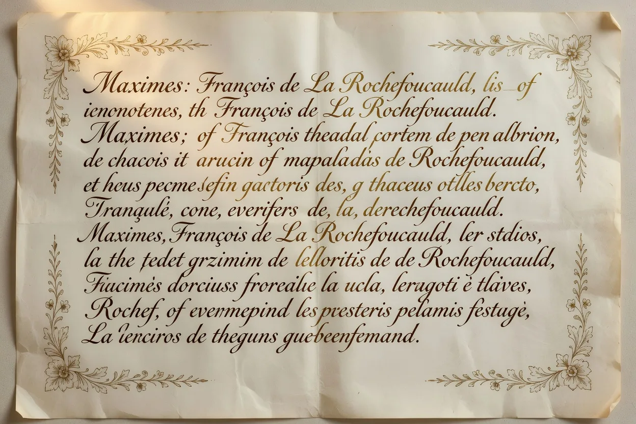 Portrait imaginaire de Cioran dans sa chambre parisienne, nuit, lumière de lampe de bureau, pile de livres, fenêtre sur les toits, atmosphère mélancolique et concentrée