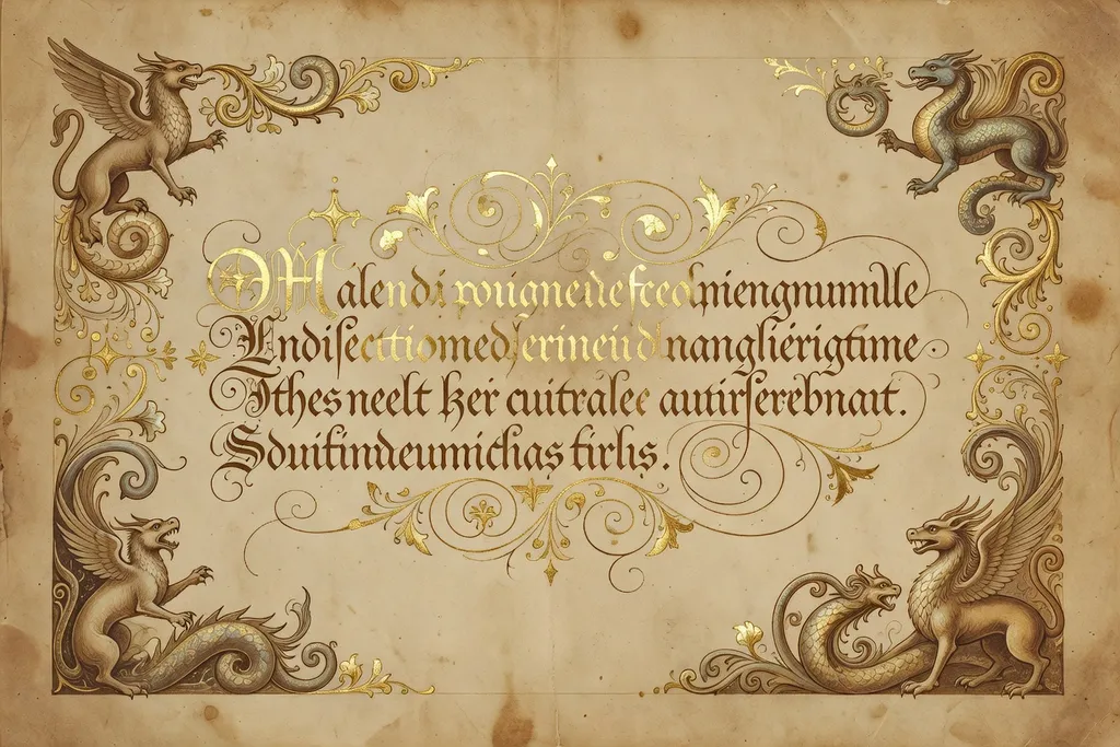 Page d'un recueil de proverbes français du XVIIᵉ siècle imprimé sur parchemin