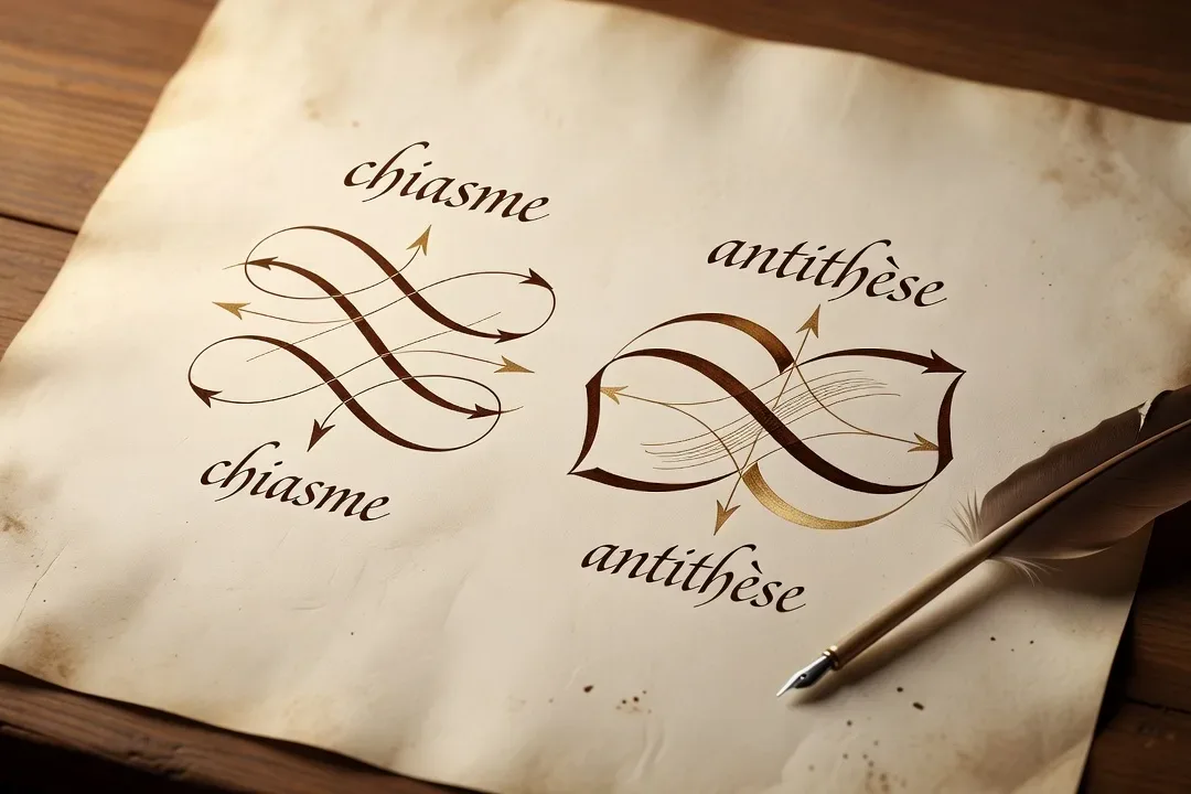 Lexique des figures de style en aphoristique : chiasme, antithèse